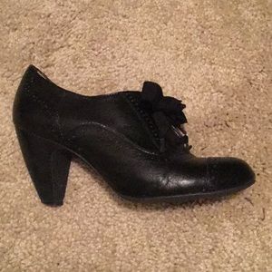 COPY - bp black leather oxfords with heel
